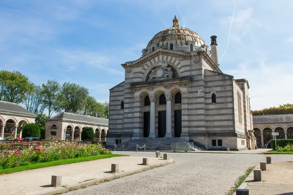 Crematorium in Pere Lachaise cemetary in Paris France